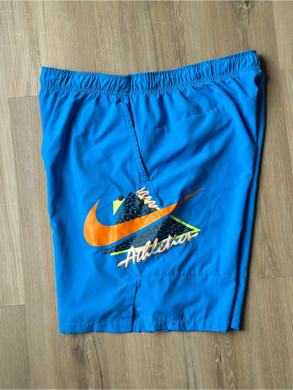 Nike Men’s Dri-FIT Blue Graphic Training Shorts XL - Picture 1 of 5